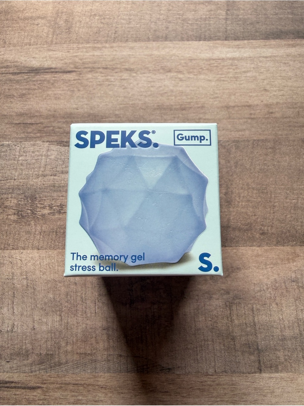💙 SPEKS Gump Memory Gel Stress Ball - Light Blue